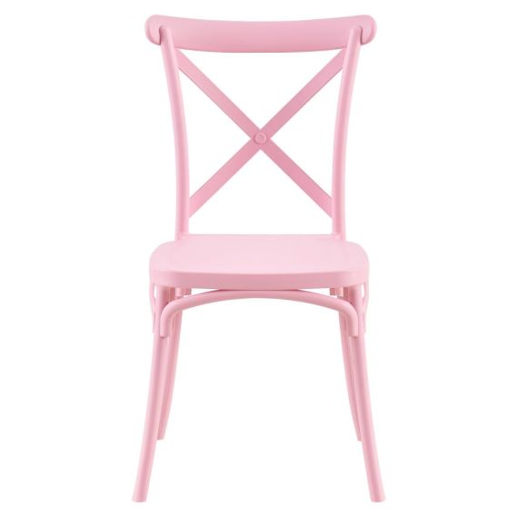 Stohovateľná stolička, ružová, SAVITA