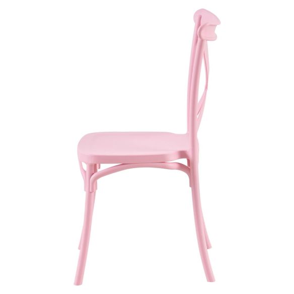 Stohovateľná stolička, ružová, SAVITA