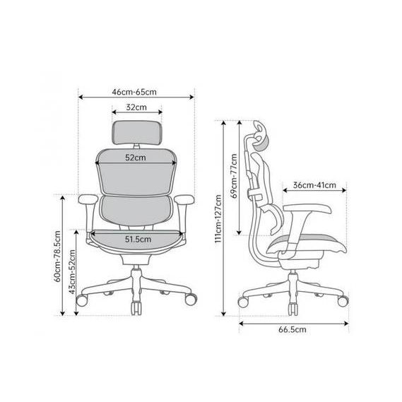 Kancelárske kreslo Ergohuman 2 ULTRA