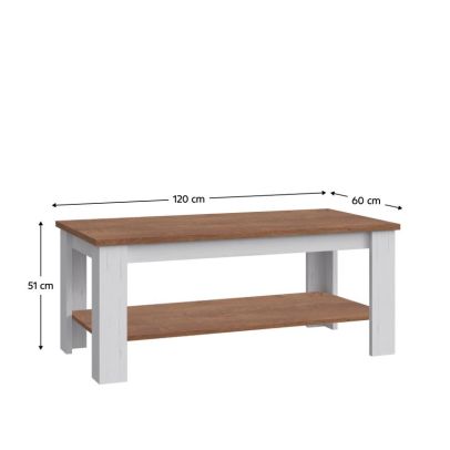 Konferenčný stolík, sosna andersen/dub lefkas, PROVANCE ST2 2