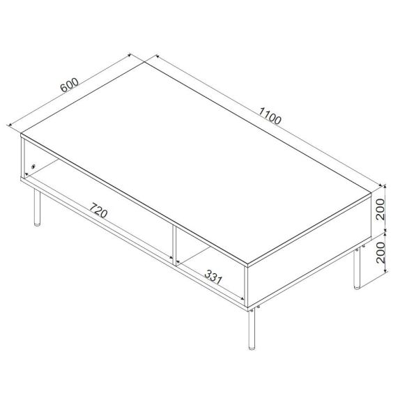 Konferenčný stolík PALAZZO BIS