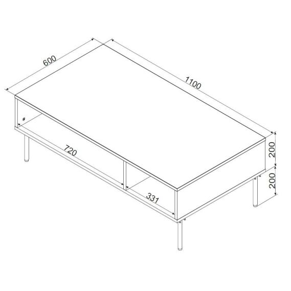 Konferenčný stolík PALAZZO BIS