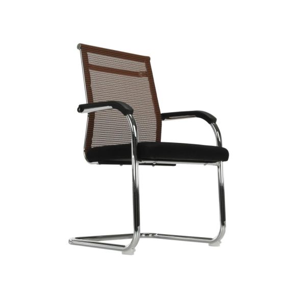 Zasadacia stolička, čierna/hnedá, ESIN