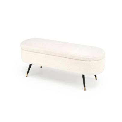 Lavica do predsiene AVEIRO, čierna/krémová 2