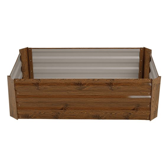 Vyvýšený záhon, hnedý, oceľ, NONKY TYP 2