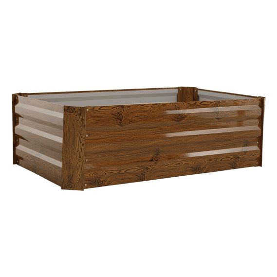 Vyvýšený záhon, hnedý, oceľ, NONKY TYP 5