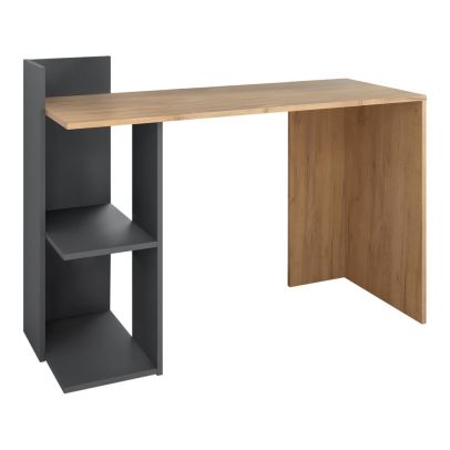 PC stôl, dub craft zlatý/grafit, ZINO NEW 2