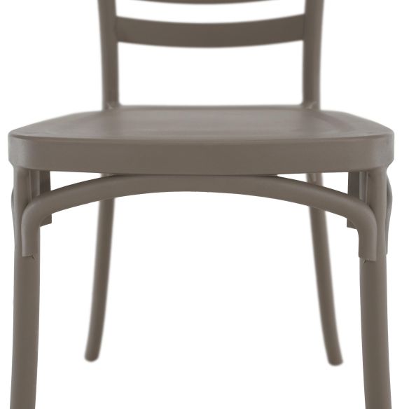 Stohovateľná stolička, sivohnedá taupe, SAVITO