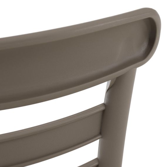 Stohovateľná stolička, sivohnedá taupe, SAVITO