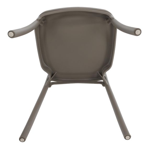 Stohovateľná stolička, sivohnedá taupe, SAVITO