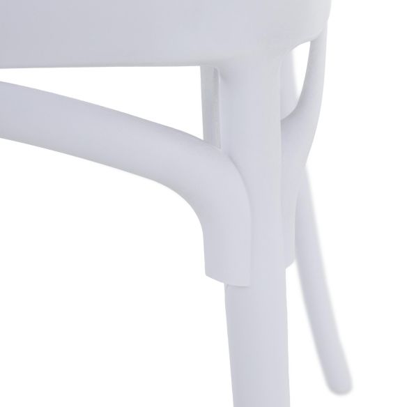 Stohovateľná stolička, biela, SAVITO