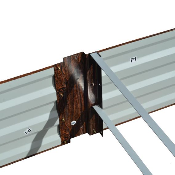 Vyvýšený záhon, hnedý, oceľ, NONKY TYP 7