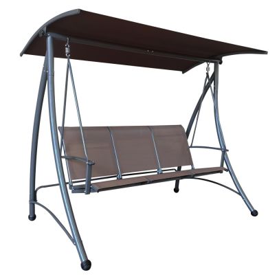 Záhradná hojdačka, hnedá/tmavosivá, LAMIA