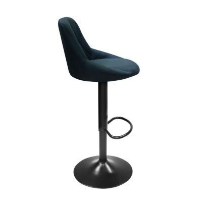 Barová stolička, látka čierna/čierna, TERKAN NEW 2