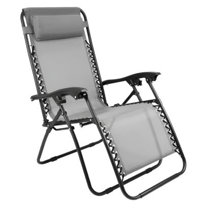 Záhradné polohovacie kreslo, svetlosivá, GERALD NEW 2