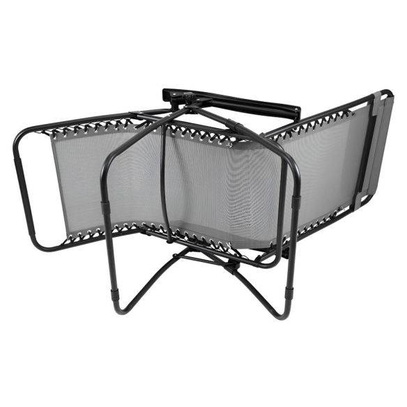 Záhradné polohovacie kreslo, svetlosivá, GERALD NEW