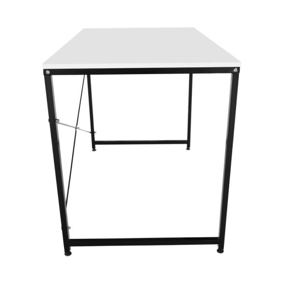 Písací stôl, biela/čierna, 120x60 cm, MELLORA