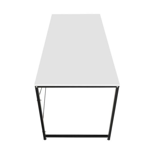 Písací stôl, biela/čierna, 120x60 cm, MELLORA