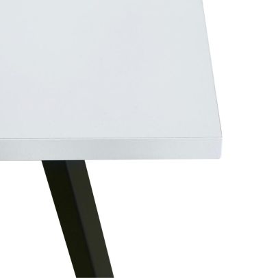 Konferenčný stolík, biela/čierna, BERTEL 2