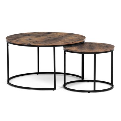 Konferenčný stolík 80x80cm, mdf, old wood, AF-3002 OLW