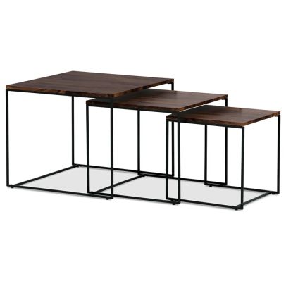 Konferenčný stolík 60x60cm, mdf, orech, AF-3008 WAL