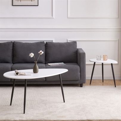 Odkladací stolík 100x60cm, mdf, biela, AF-3012 WT 2