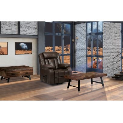 Konferenčný stolík 120x60cm, masív, old wood, AHG-536 PINE 2