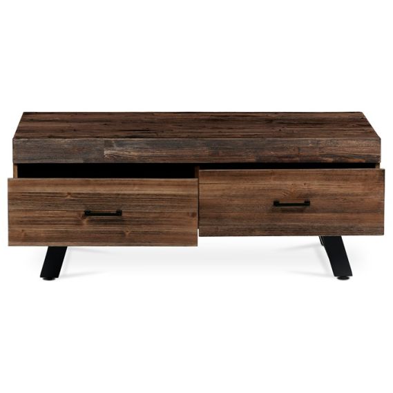 Konferenčný stolík 120x60cm, masív, old wood, AHG-536 PINE