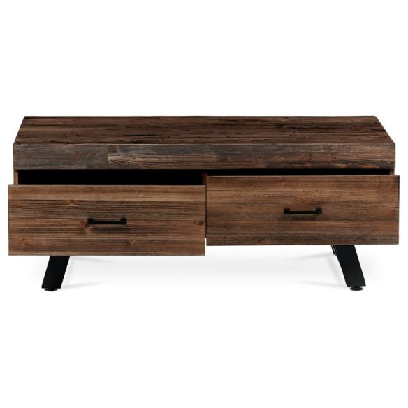 Konferenčný stolík 120x60cm, masív, old wood, AHG-536 PINE