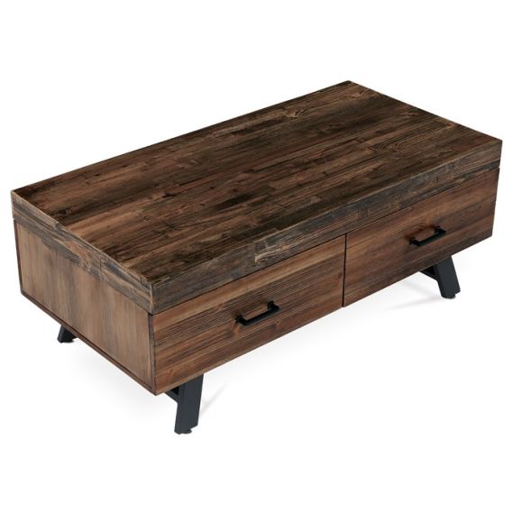 Konferenčný stolík 120x60cm, masív, old wood, AHG-536 PINE