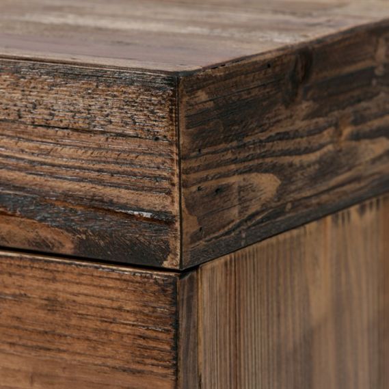 Konferenčný stolík 120x60cm, masív, old wood, AHG-536 PINE