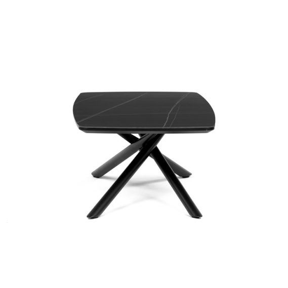 Konferenčný stolík 120x70cm, spekaná keramika, mramor, AHG-X7227 BK