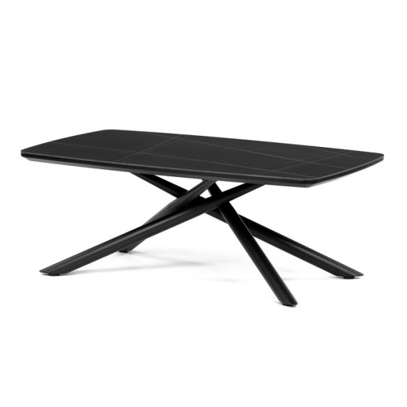 Konferenčný stolík 120x70cm, spekaná keramika, mramor, AHG-X7227 BK