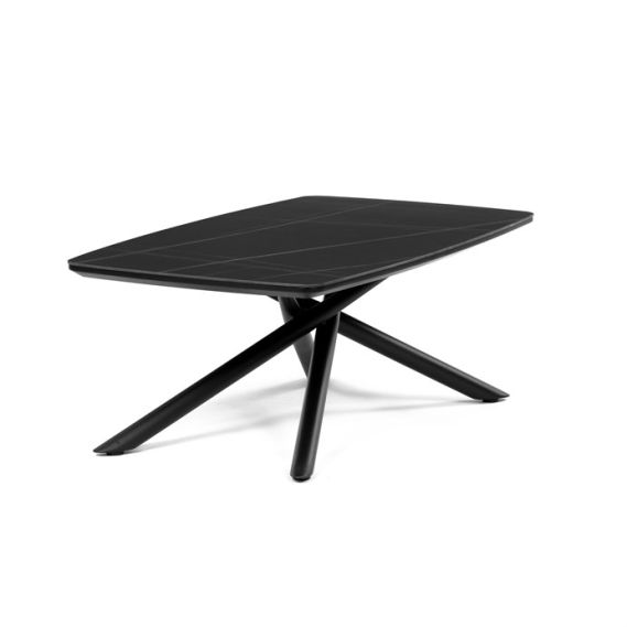 Konferenčný stolík 120x70cm, spekaná keramika, mramor, AHG-X7227 BK