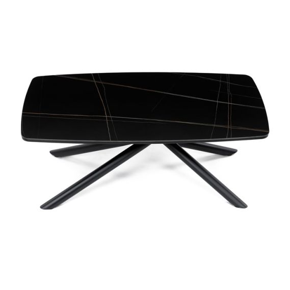 Konferenčný stolík 120x70cm, spekaná keramika, mramor, AHG-X7227 BK