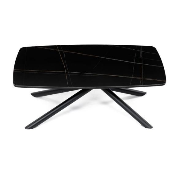 Konferenčný stolík 120x70cm, spekaná keramika, mramor, AHG-X7227 BK