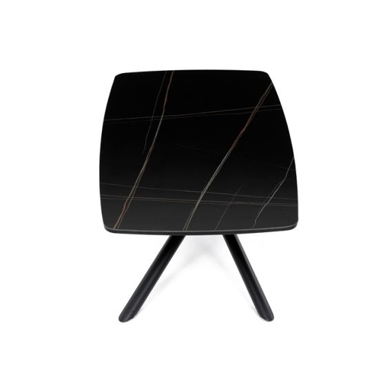 Konferenčný stolík 120x70cm, spekaná keramika, mramor, AHG-X7227 BK