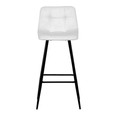 Barová stolička, biela, látka, AUB-X7015 WT2 2