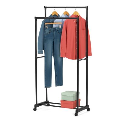 Stojan na šaty, kov, čierna, GD-164 BK 2