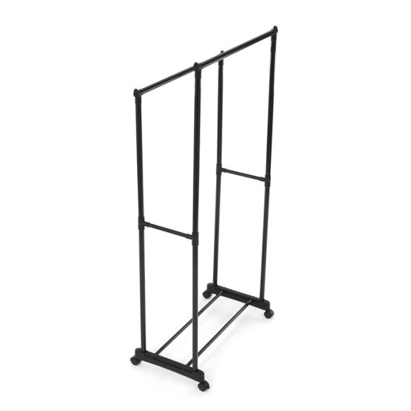 Stojan na šaty, kov, čierna, GD-164 BK
