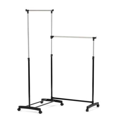 Stojan na šaty, plast, čierna, GD-174 BK