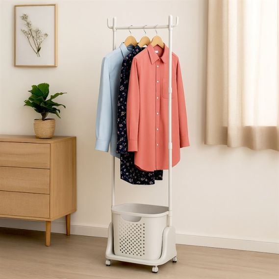 Vešiak, plast, biela, GD-186 BGE