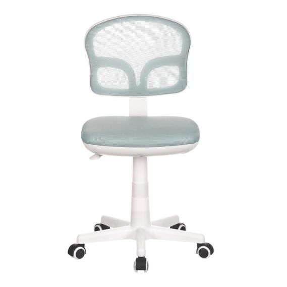 Detská stolička, výškovo nastaviteľná, modrá sieťovina, KA-C801 BLUE