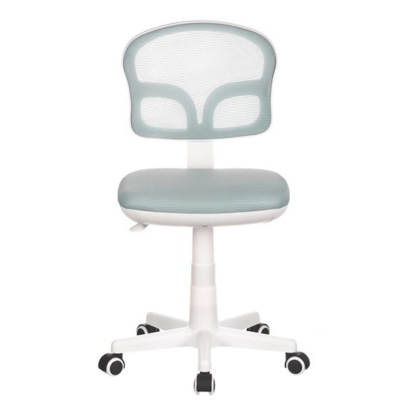 Detská stolička, výškovo nastaviteľná, modrá sieťovina, KA-C801 BLUE