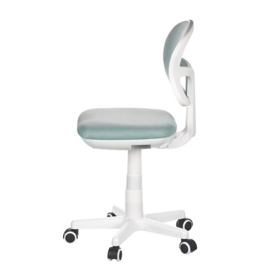 Detská stolička, výškovo nastaviteľná, modrá sieťovina, KA-C801 BLUE