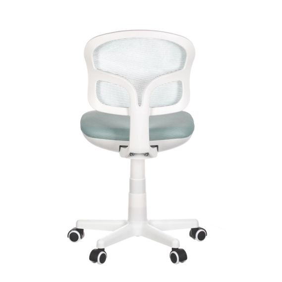 Detská stolička, výškovo nastaviteľná, modrá sieťovina, KA-C801 BLUE