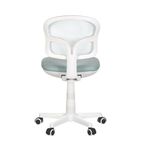 Detská stolička, výškovo nastaviteľná, modrá sieťovina, KA-C801 BLUE