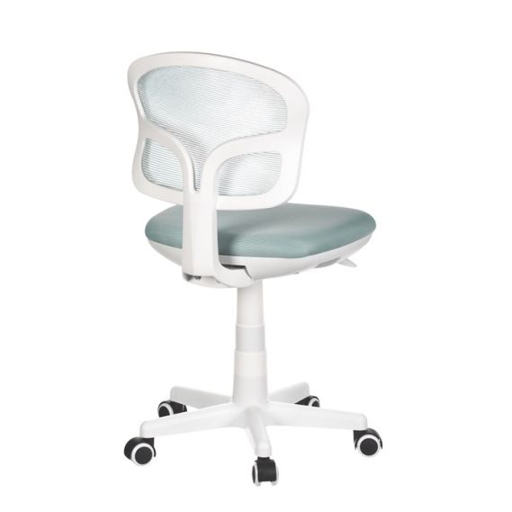 Detská stolička, výškovo nastaviteľná, modrá sieťovina, KA-C801 BLUE