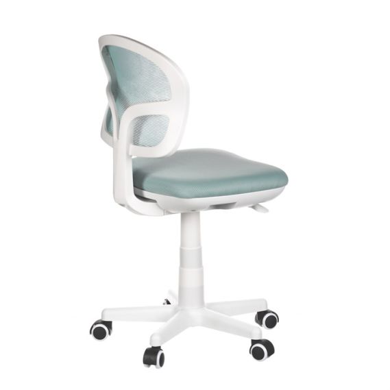 Detská stolička, výškovo nastaviteľná, modrá sieťovina, KA-C801 BLUE