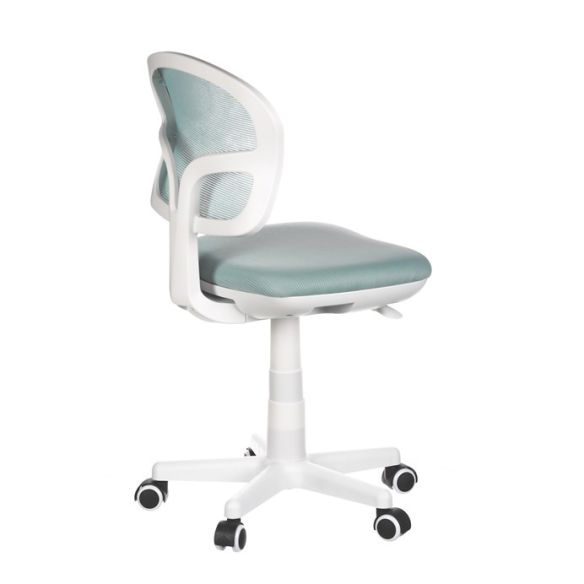 Detská stolička, výškovo nastaviteľná, modrá sieťovina, KA-C801 BLUE